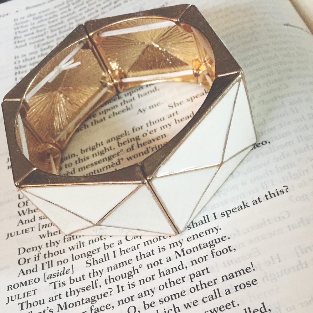 3 for $10 Cream Geometric Bracelet